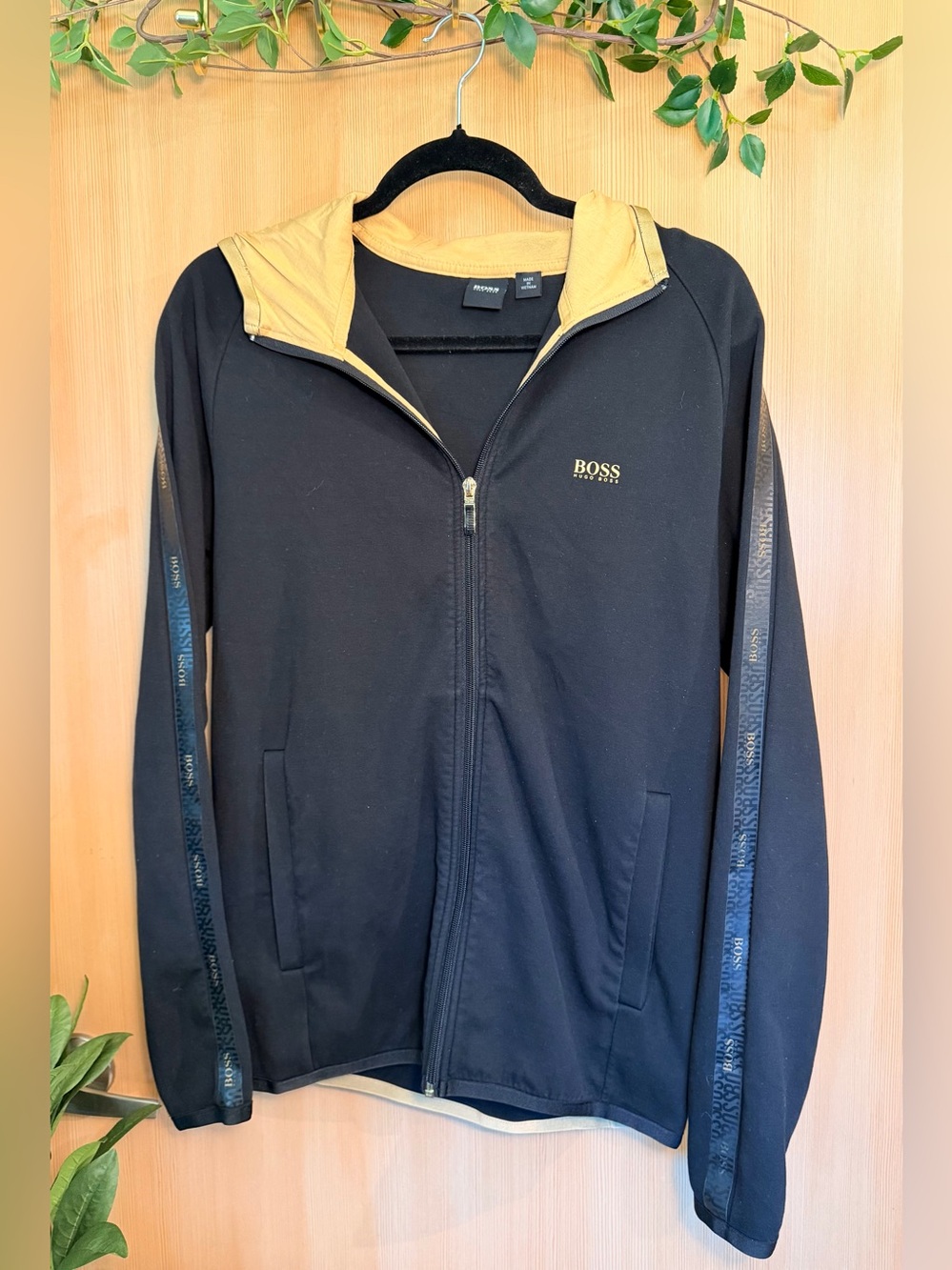 BOSS Hugo Boss Full Zip Track Jacket Black Medium
